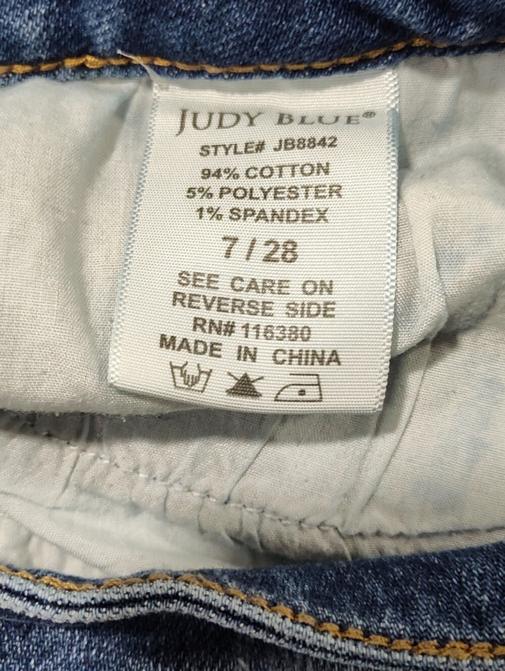 Judy Blue Jeans Women's 7/28 Skinny Fit Medium Wash Blue Jeans JB8842 - Picture 11 of 14
